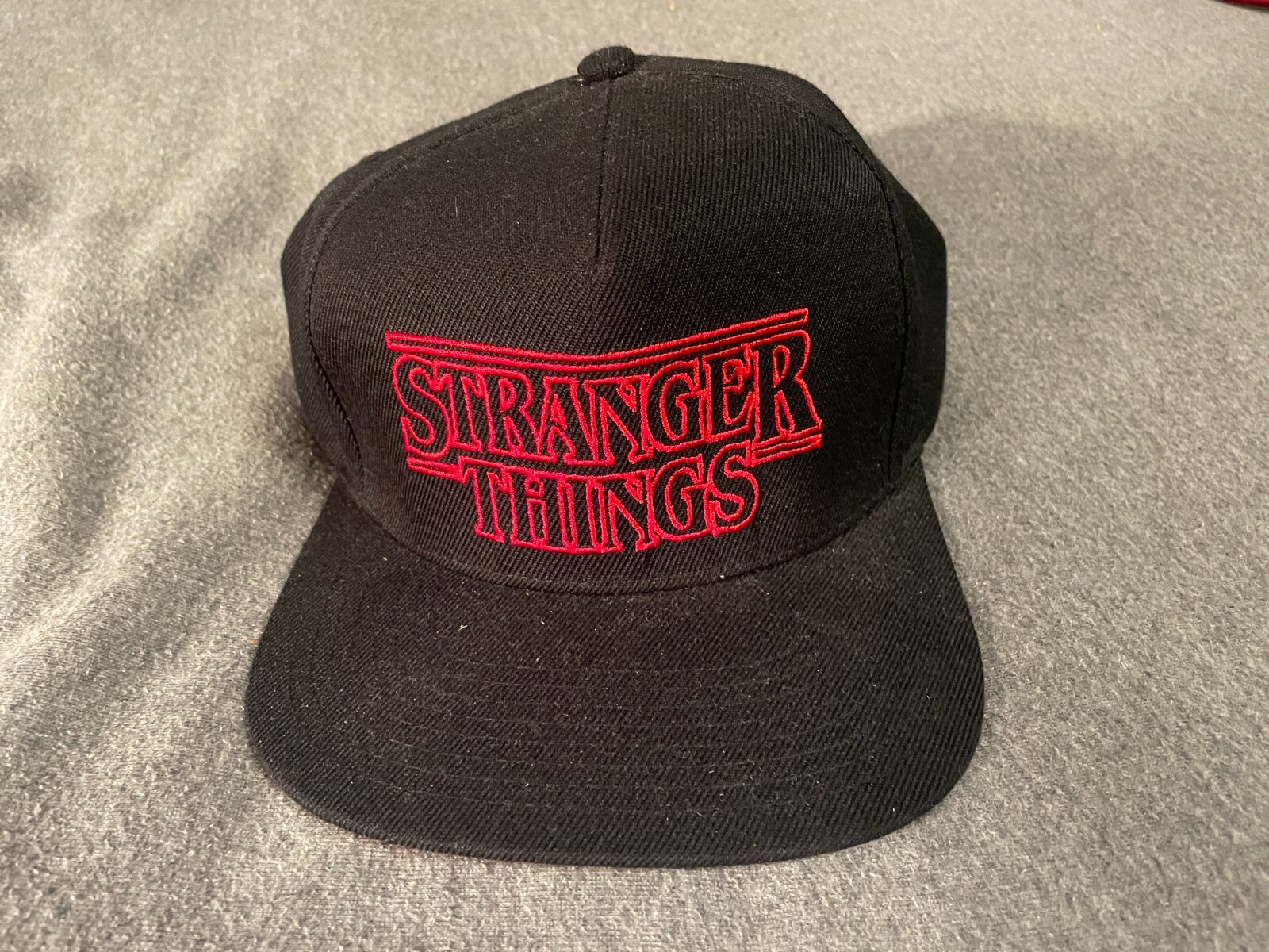 Stranger Things Snapback Hat Design On Bottom Of … - image 1
