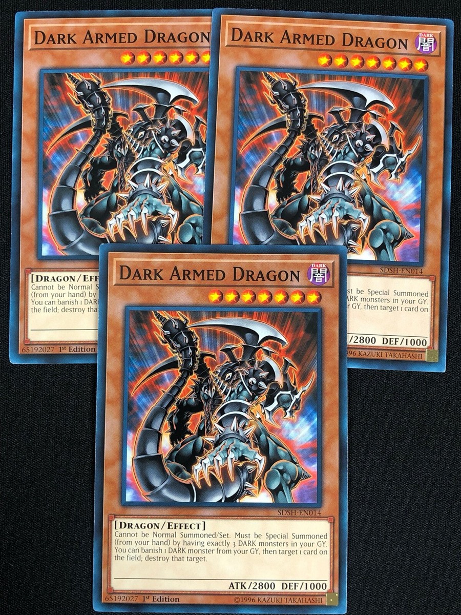 YUGIOH DARK ARMED DRAGON SDSH-EN014 1ST COMMON X3 (NM) | eBay