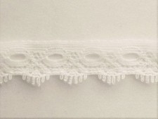 CRAFT-KNITTING EYELET- 5mtrs x 16mm One Sided Eyelet 2 colours Available 