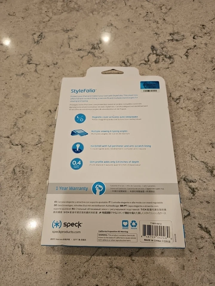 Speck StyleFolio Case With Built In Stand for iPad Mini 4, Pink NEW - Изображение 2 из 4