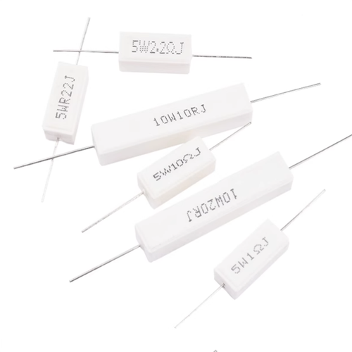 5W 10W Power Wirewound Cement Resistor 5% Ceramic Horizontal Resistor 0.22Ω~20Ω - Picture 2 of 8