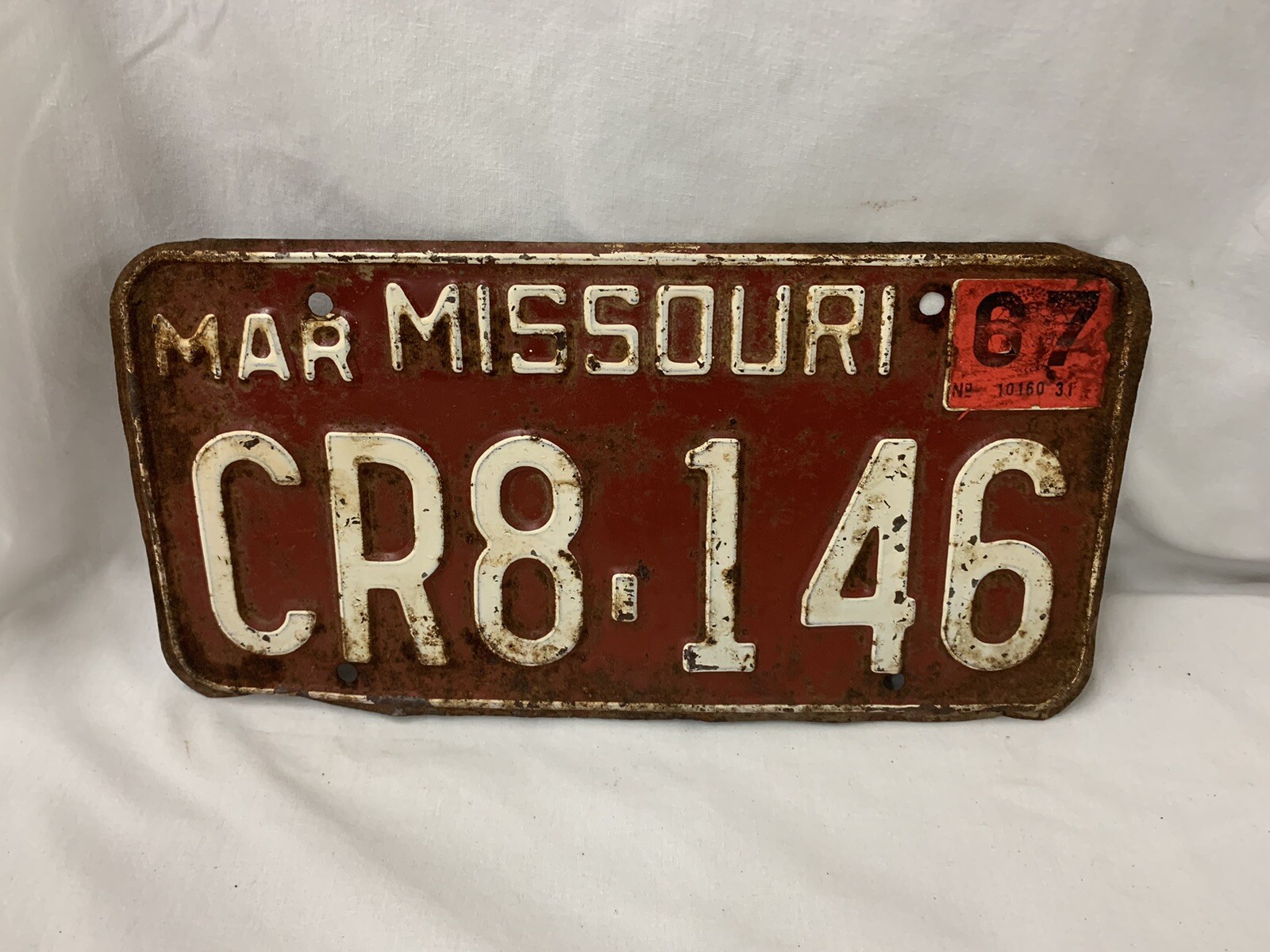 VINTAGE Missouri license plates 67 JOKER5000 The Most Valueable