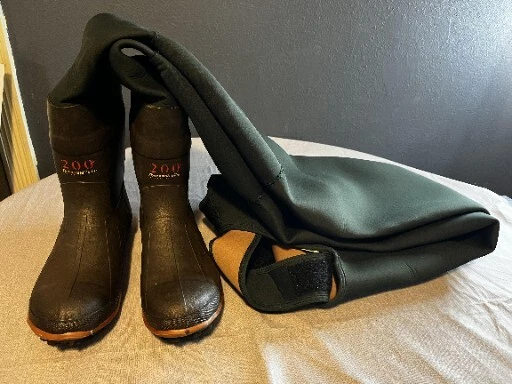 Caddis Wading Systems Green Boot Foot Waders Neoprene Nylon CA11901WBF - Image 4 of 4