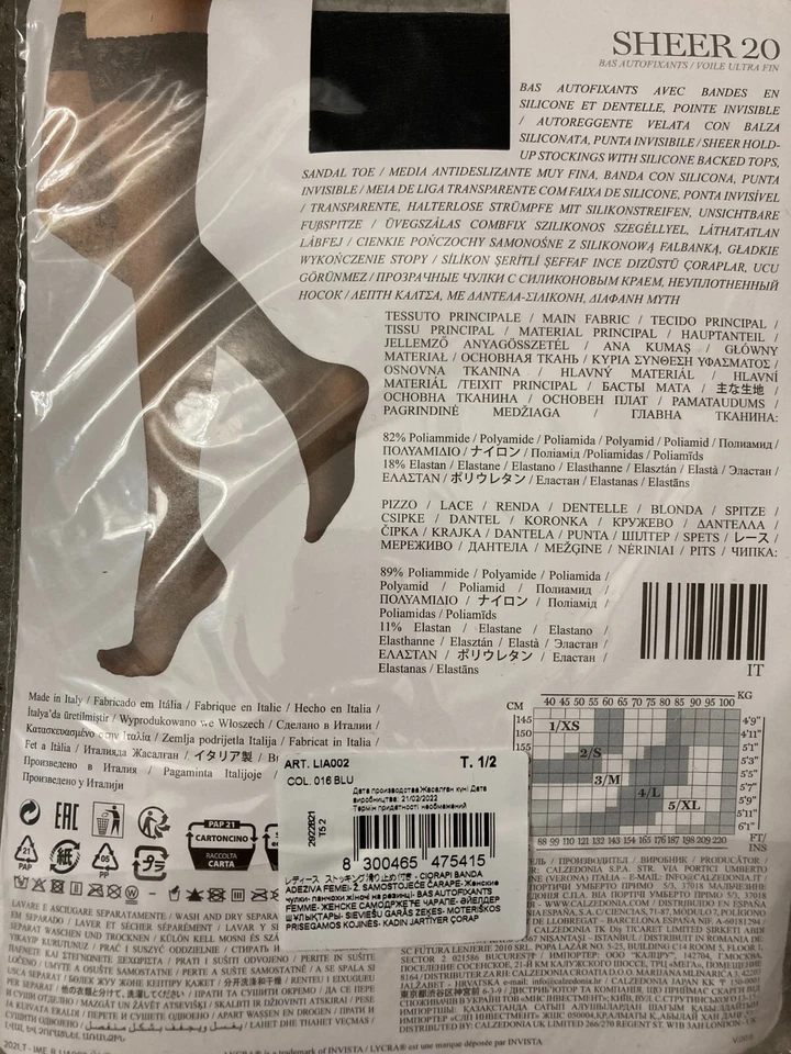 Medias hasta el muslo transparentes Calzedonia 20 Den - Talla M/L [5 colores] Foto 3 de 4