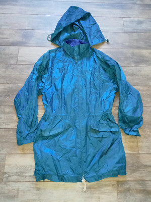 ☂Woolrich Green rain coat windbreaker Women’s size medium🌬