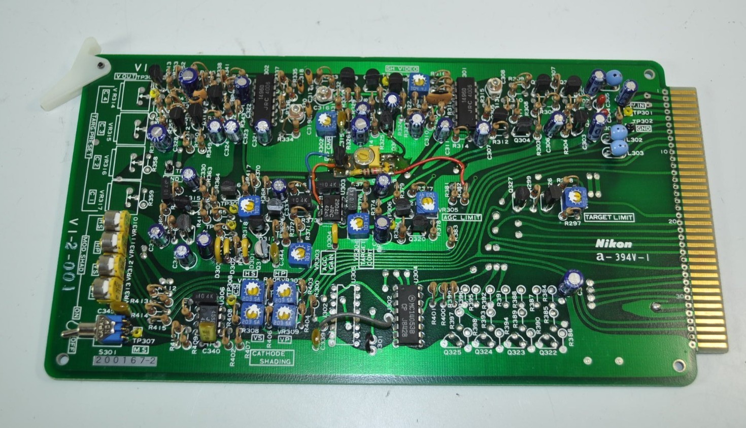 Nikon Microscope Camera Control A-394V-I SH Video Circuit Board Model# V1-2-001