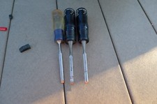3 CRAFTSMAN USA MADE 1/4" WOOD CHISELS, 2-36821, 36802