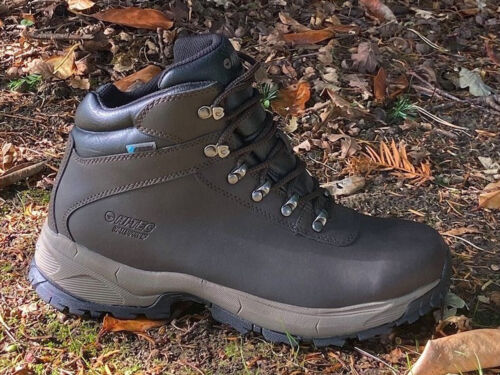 Botas de Caminar Hi-Tec Para Hombres Eurotrek Lite Cuero Impermeables Senderismo Cordones 6-15 - Imagen 9 de 15
