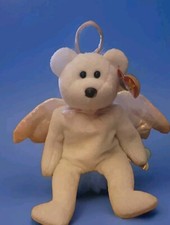 Ty Beanie Baby, Halo The White Angel Bear, 1998