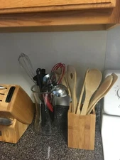 Bamboo Utensil Holder