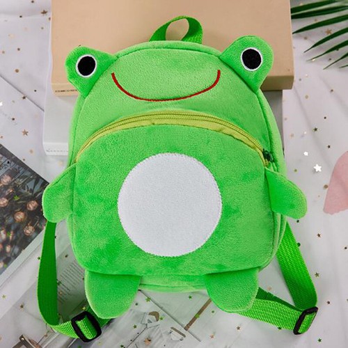 Frog mini schoolbag baby backpack children's shool bags kids plush backpa_sh