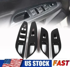 Carbon Fiber ABS Interior Window Lift Switch Cover For Infiniti G25 G35 G37