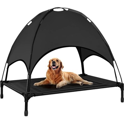 outdoor dog cot with canopy