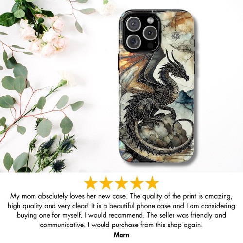 Fantasy Dragon Phone Case, Fourth Wing Inspired Design | X17 - 第 4/273 張圖片