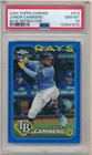 JUNIOR CAMINERO 2024 TOPPS CHROME 213 RC BLUE REFRACTOR SP #/150 PSA 10 GEM MINT
