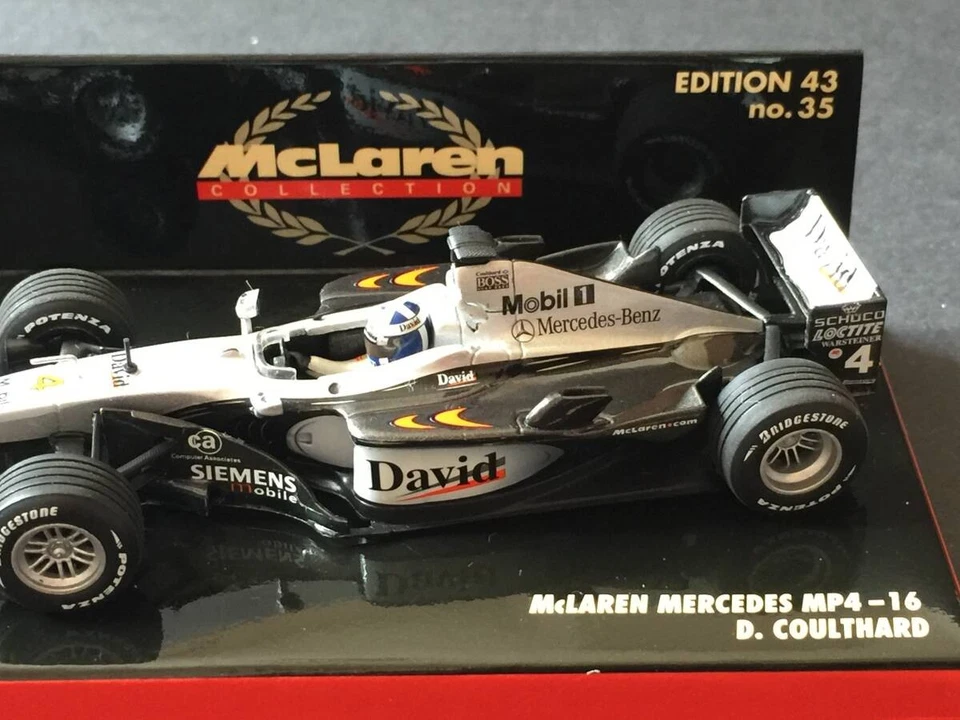 Modellino auto pressofuso Minichamps 1/43 McLaren Mercedes MP4-16 David Coult... - Immagine 4 di 4