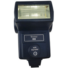 Vivitar 283 Auto Thyristor Electronic Shoe Mount Flash - UNTESTED