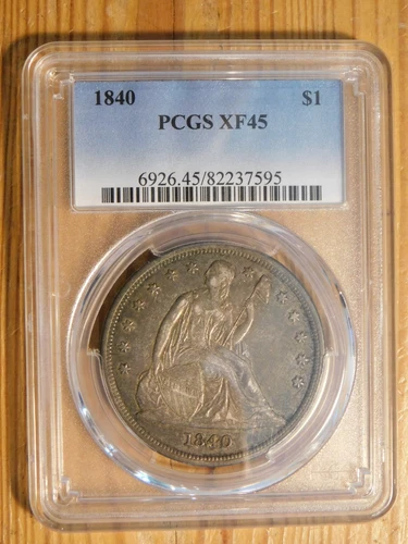 1840 Liberty Seated Dollar *PCGS  XF 45*