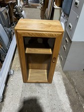 Ercol windsor blonde elm retro mid century modern display cabinet unit ref17