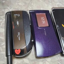 Vintage Japanese Flip Phones 3-Pack Collectible Models
