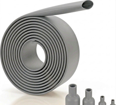 Schrumpfschlauch 2:1  grau  Ø 1,2 - 25,4 mm  Meterware bis Rolle