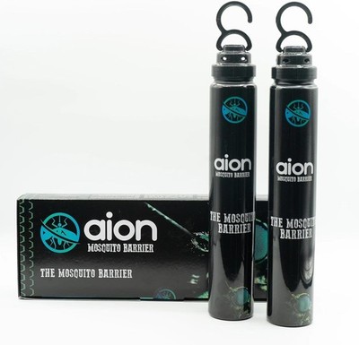 Aion Outdoor Mosquito Barrier (2 Pack) buzzing mosquitoes and pesky bites.