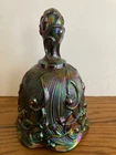 VTG 70's Fenton Amethyst Carnival Glass "Lily Of The Valley" Purple Glass Bell