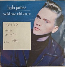 Halo James Could Have Told You So Vinyl Record 7" VG+/VG HALO 2 1989