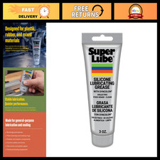 High-Performance Silicone Grease with PTFE, 3 oz Tube, Lubricant for Smooth Oper