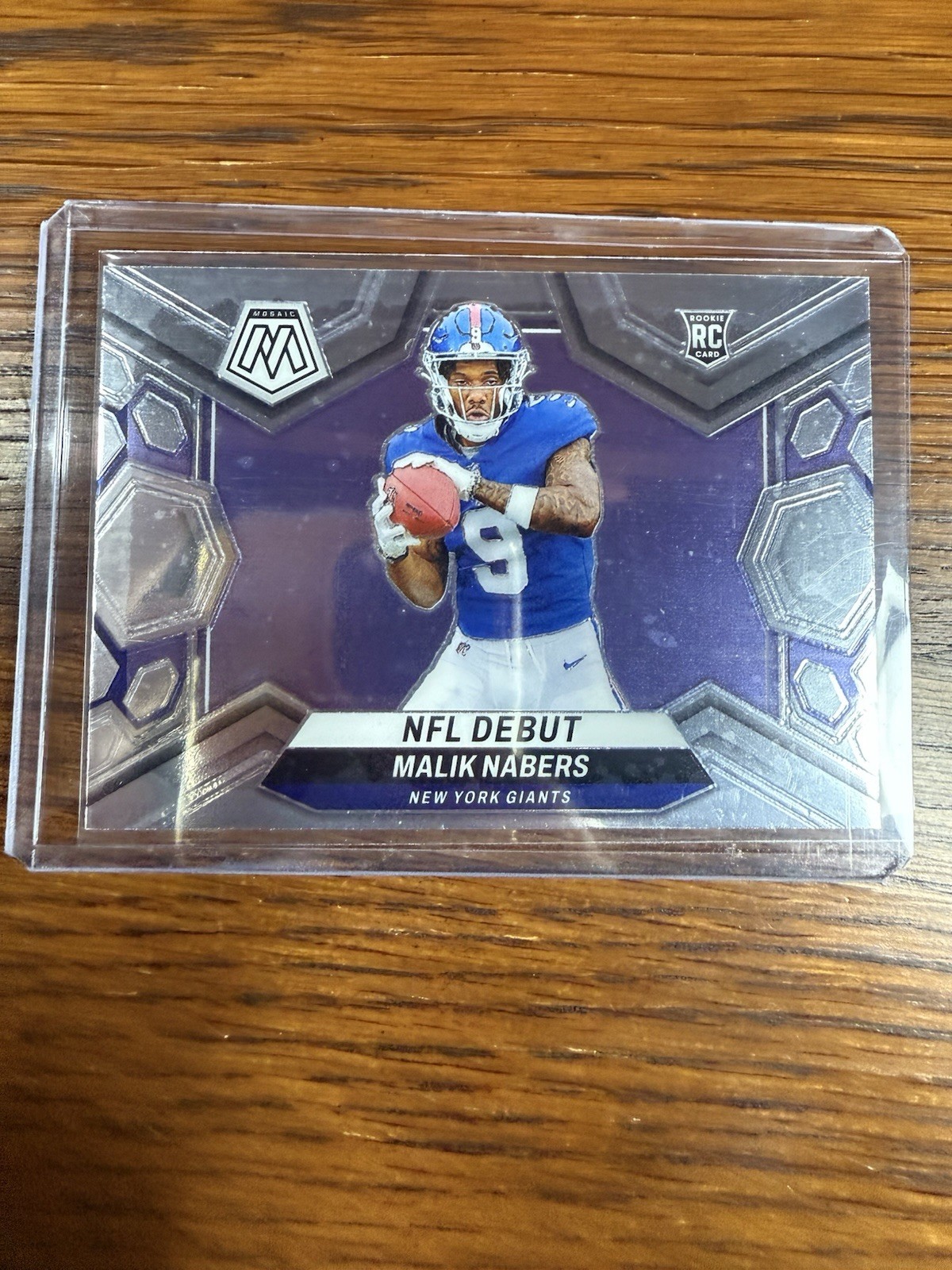 Malik Nabers 2024 Panini Mosaic NFL Debut Silver Base Mosaic RC #284 RC