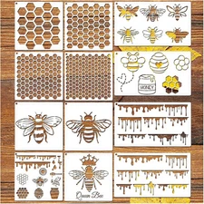 Honeycomb Bee Stencil Set For Diy Crafts Painting Templates Home Decor