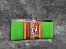 Bolivia Fabric Woman  s Handmade Wallet Metal Clasp Closure Vibrant Color