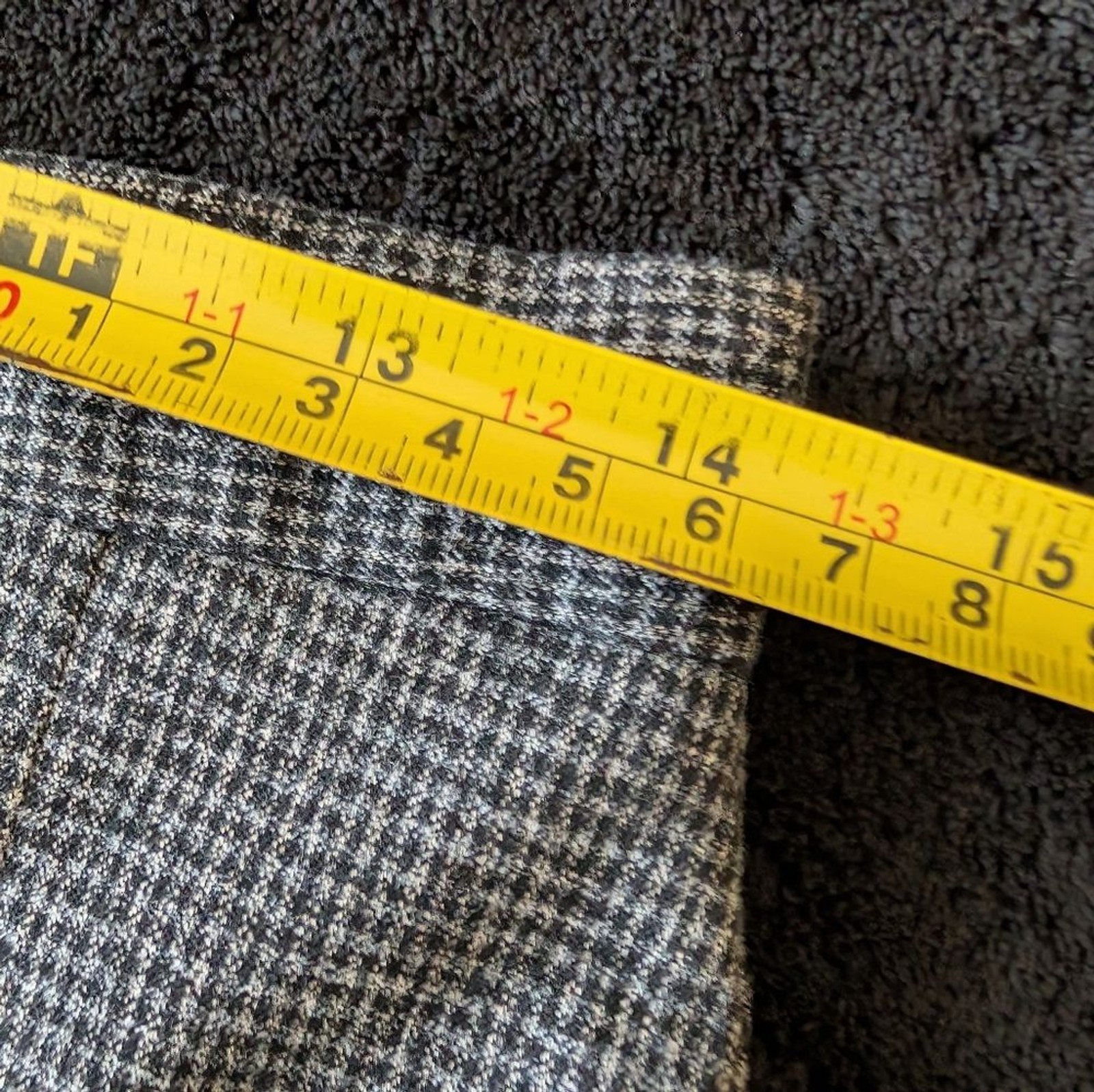 Loft Gray Herringbone Pleated Women's Skirt Academia Prep Grunge Money 90s Y2K image 8