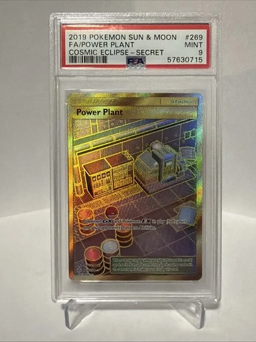 Power Plant (Secret) 269/236 Sm-Cosmic Eclipse Holo PSA 9
