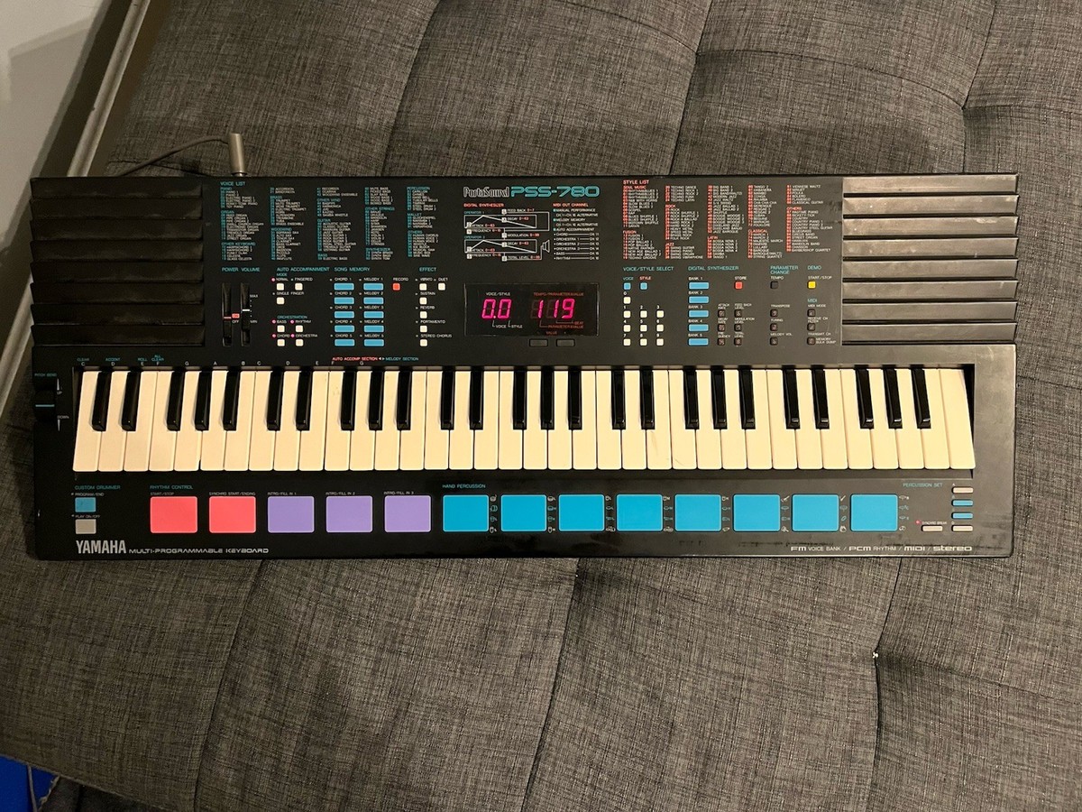 Yamaha PSS-780 FM Digital Keyboard Synthesizer Tested Working RARE