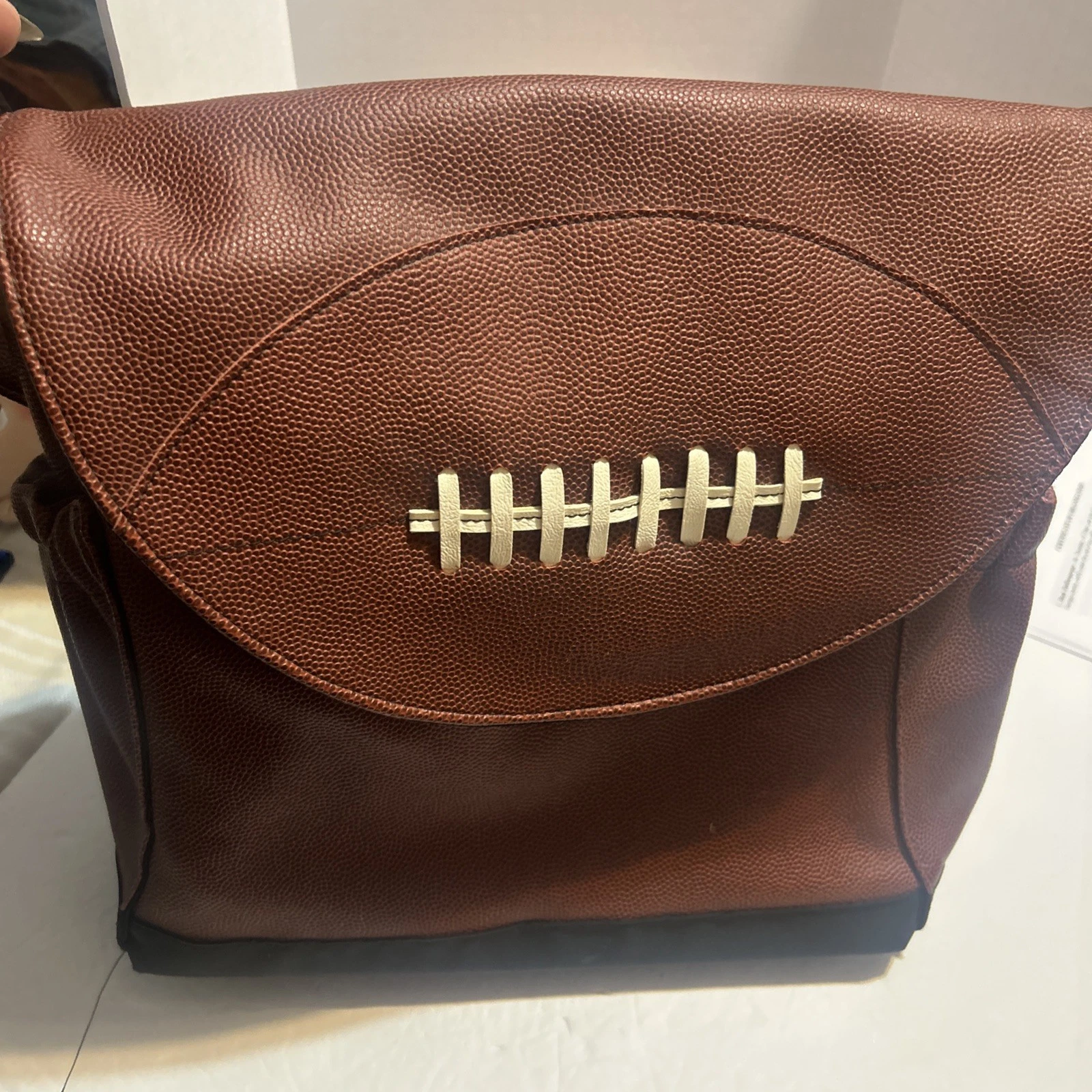 Timi & Leslie Designer Diaper Bag EUC Football Large Changing Pad Pouch EUC