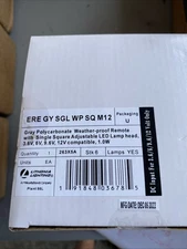 Lithonia Lighting Wet Loc Rmt Hd 3.6 V LED Plst Gray ERE GY SGL WP SQ M12 Lot=4