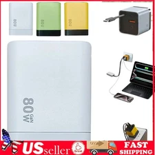 3 in 1 GaN Charger,Scalable 80w Max Fast Charger Module with Type C Cable US
