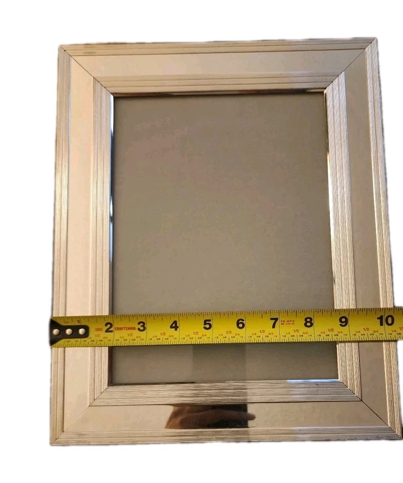 Christofle France Silver Plated Picture Frame 13" x 10.5 " wood back - Image 3 of 4