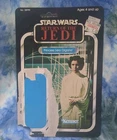 Star Wars Princess Leia Organa Unpunched Card Back 77 Back 1983 Kenner cardback