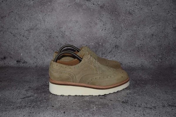Men Grenson Heels Beige Suede 41
