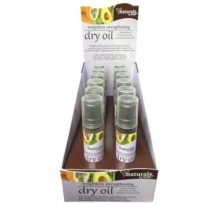 HASK Naturals Weightless Strengthening Dry Oil 0.5 oz Lot of 12 Display Case
