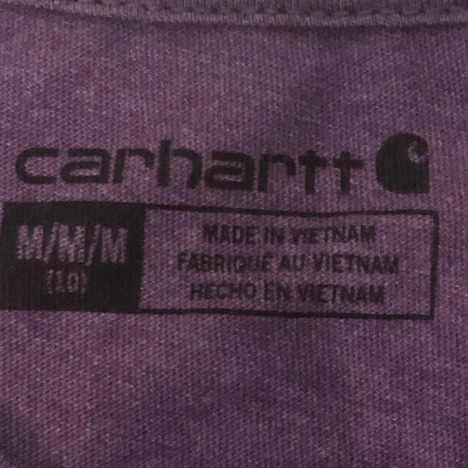 Cargartt T-shirt Medium 10 Girl Purple Horses Graphic Long Sleeves Cottonblend - Image 3 of 4