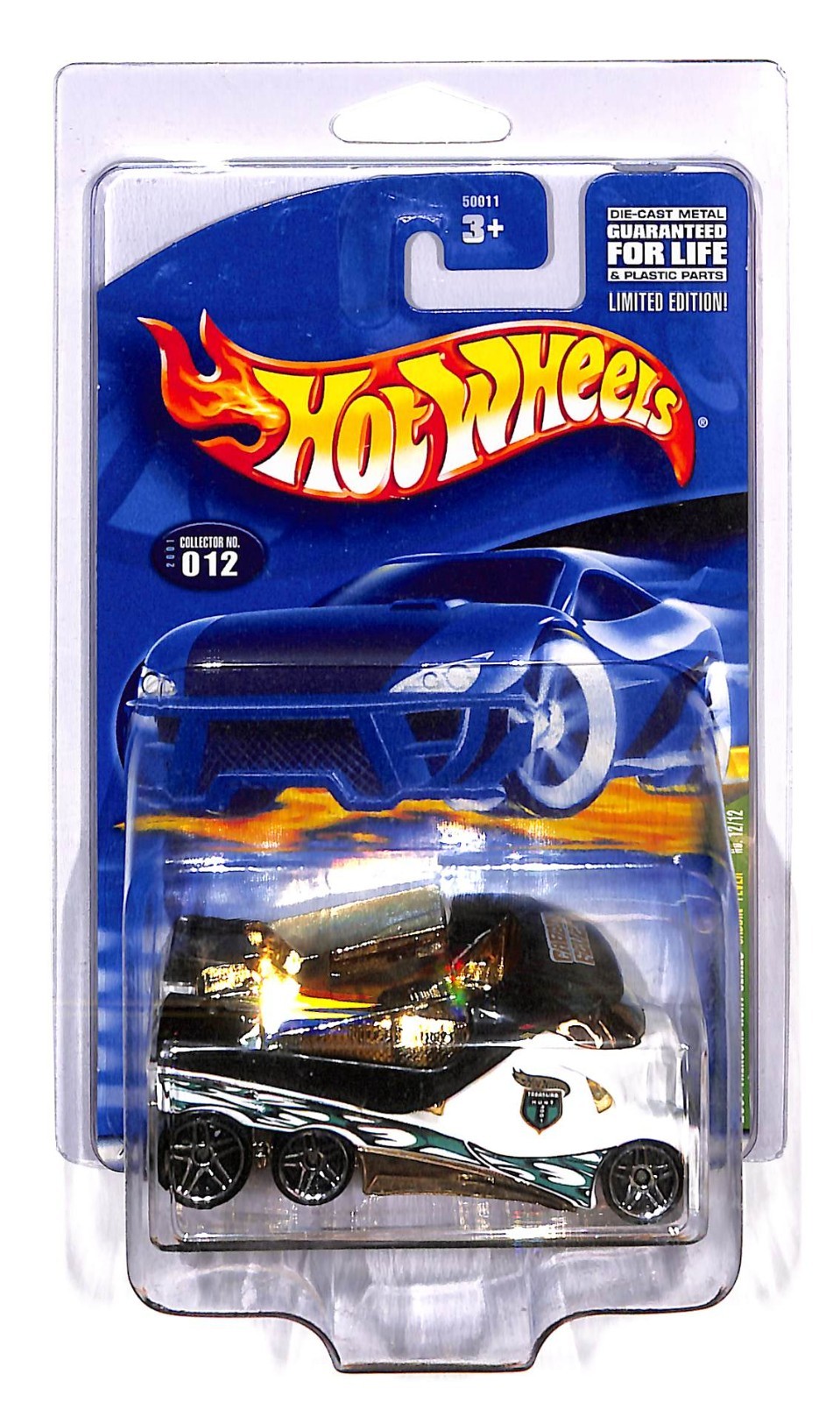 HOT WHEELS 2001 TREASURE HUNT SERIES  CABBIN FEVER  #12 OF 12  NEAR MINT CARD
