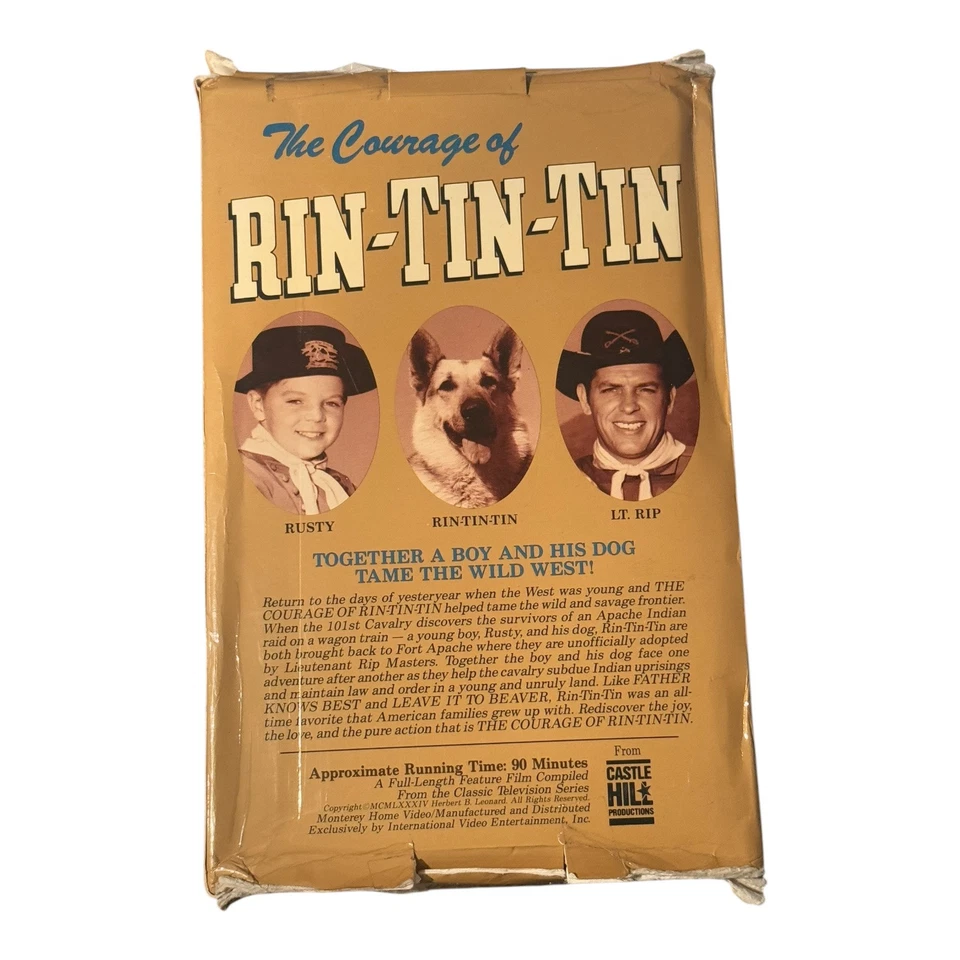 THE COURAGE OF RIN-TIN-TIN (1958) Video Movie VHS (AKA THE CHALLENGE) BIG BOX! - Image 2 of 4