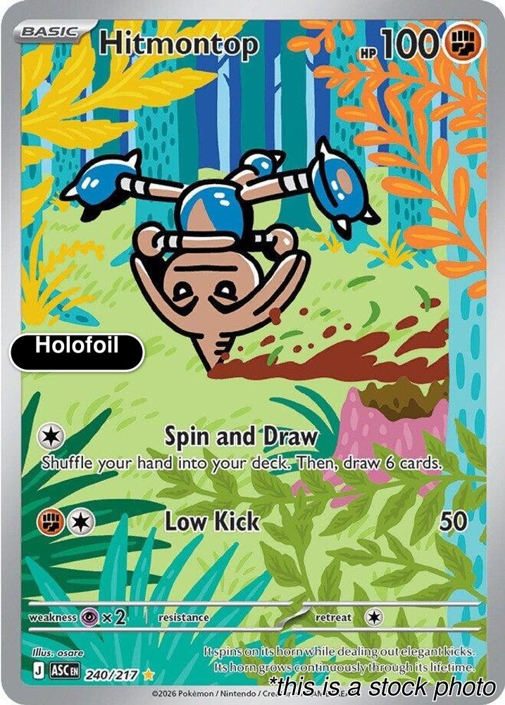 Hitmontop 240/217 ME: Ascended Heroes Holofoil NM Pokemon