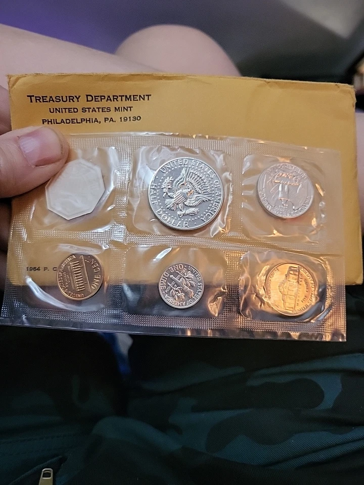 1964-P ERRORS ON DIFFERENT COINS THIS IS A "B" SET Errors On 25ct,1ct,50 Ct,10ct - Image 2 of 4