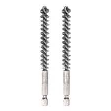 2pcs Stainless Steel Bore Brush 10mm Dia Cleaning Wire Brush 1/4 Inch Hex Shank
