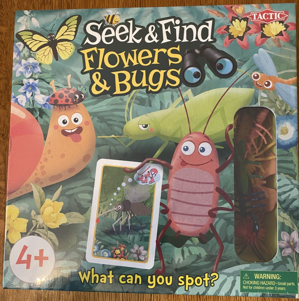 TACTIC GAMES Seek & Find: Flowers and Bugs New Sealed