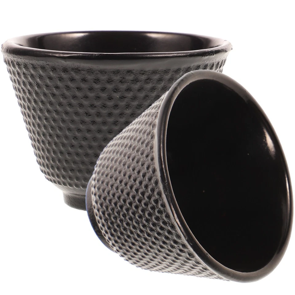 2pcs Cast Iron Tea Cups Retro Style Tea Cups Household Kung Fu Teaware Tea Cup - Image 2 of 4